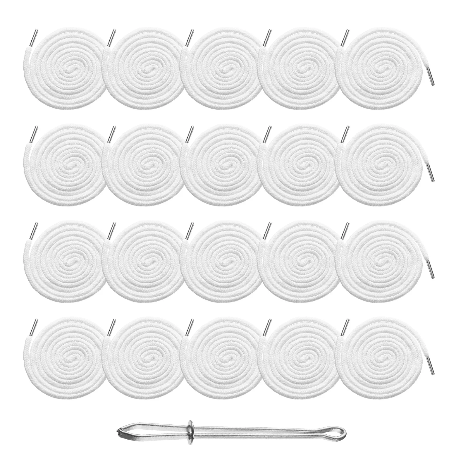 Uxcell 20pcs Trouser Waist Drawstring for Women Men Sports Pants Drawstring Cords Belt Rope String Sweater Hat Round Rope DIY
