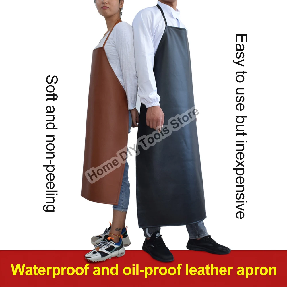 PVC Leather Welding Apron Waterproof Welder Thermal Insulation Protection Wear Electric Welding Anti Scalding Aprons