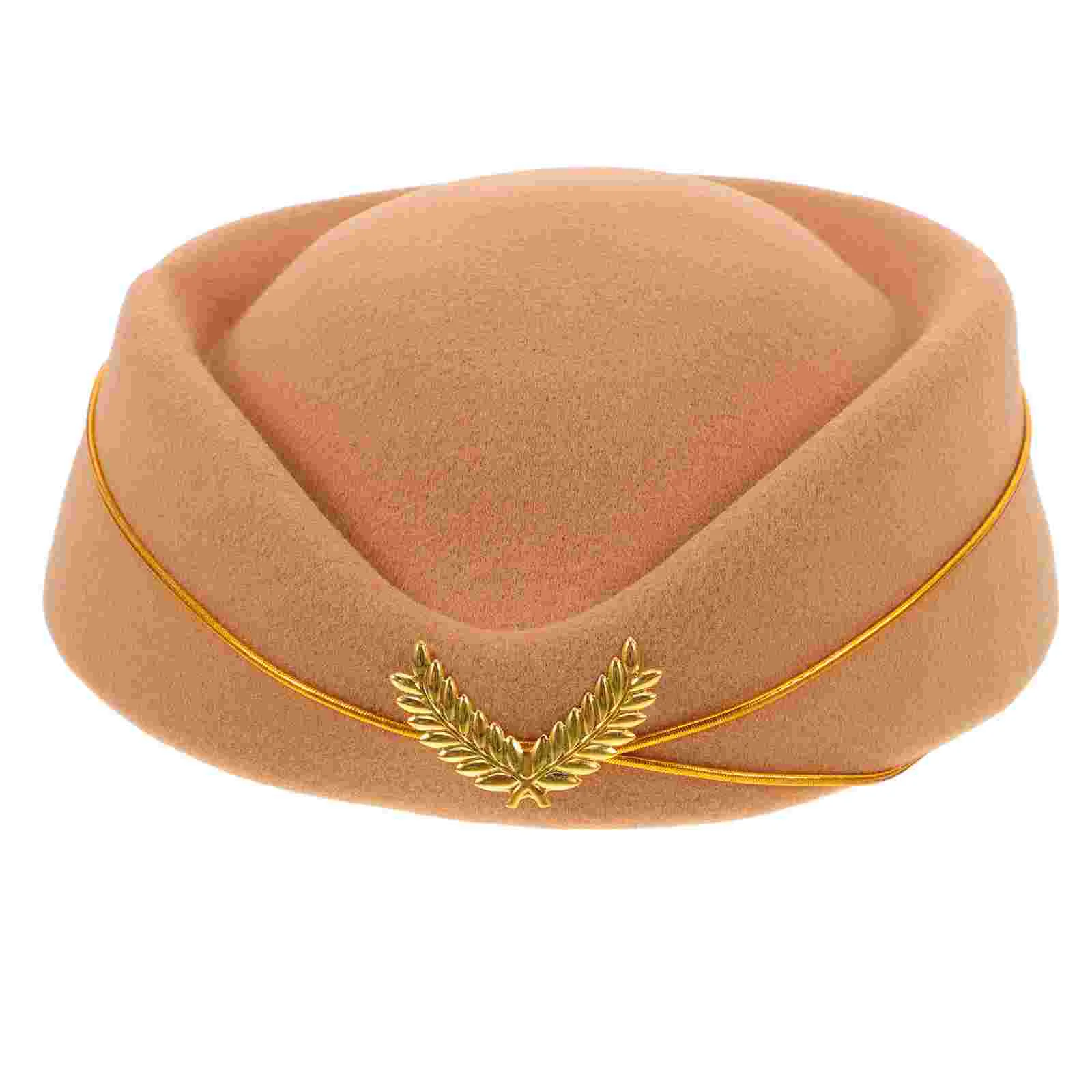 Stewardess Hat Apparel Women's Pilot and Flight Attendant Costume Airline Berets Child