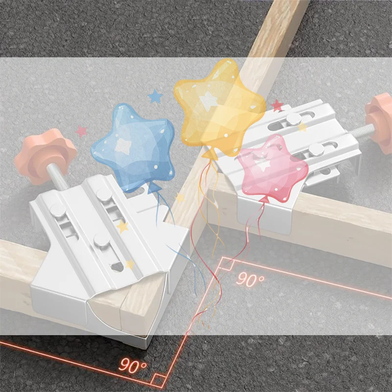 Steel 90 Degree Corner Clamp Right Angle Carpenter Quick Splicing Clamp Adjustable Jaw For DIY Framing Welding