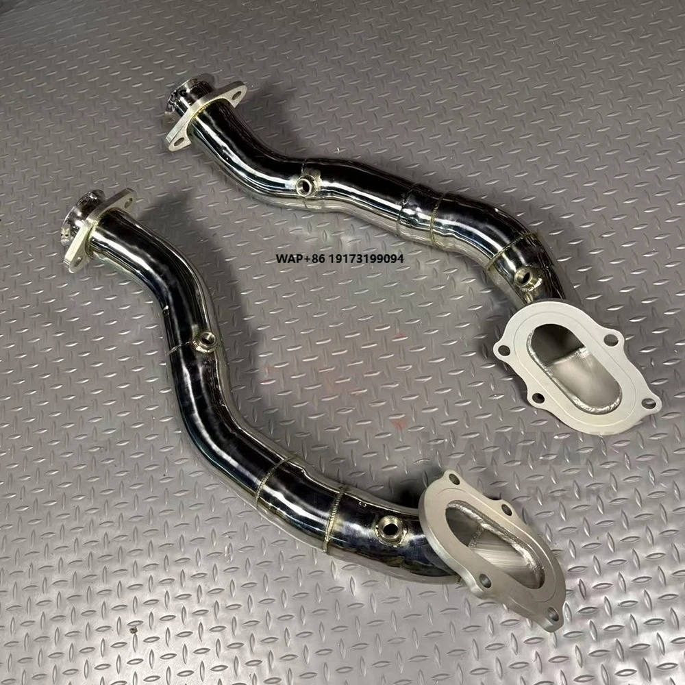 

Shining Mirror Polished Race Downpipe for Corvette C7 Stingray 6.2L V8 Exhaust System Modification Part