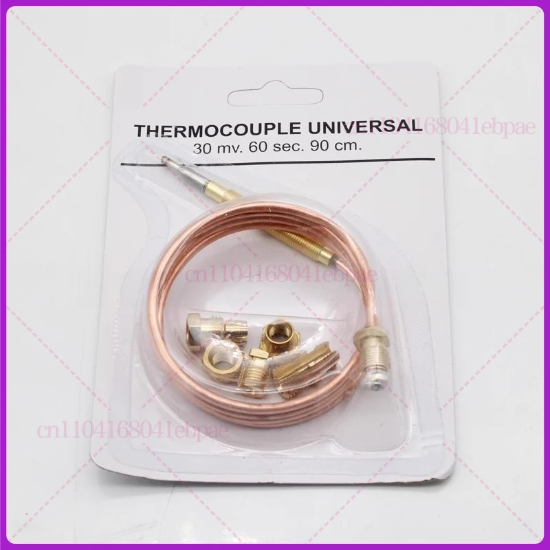 Universal LPG NG Gas Stove Oven Spare Parts Copper Temperature Sensor 30mv 60sec 150cm Thermocouple