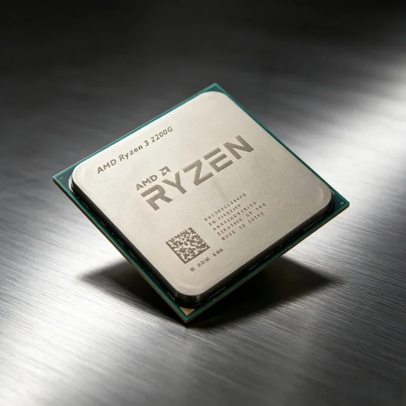 CPU AMD Ryzen 3 2200G R3 2200G de cuatro núcleos y cuatro hilos, 3.5 GHz, Zen 0.014 YD2200C5M4MFB, zócalo AM4, sin enfriador.