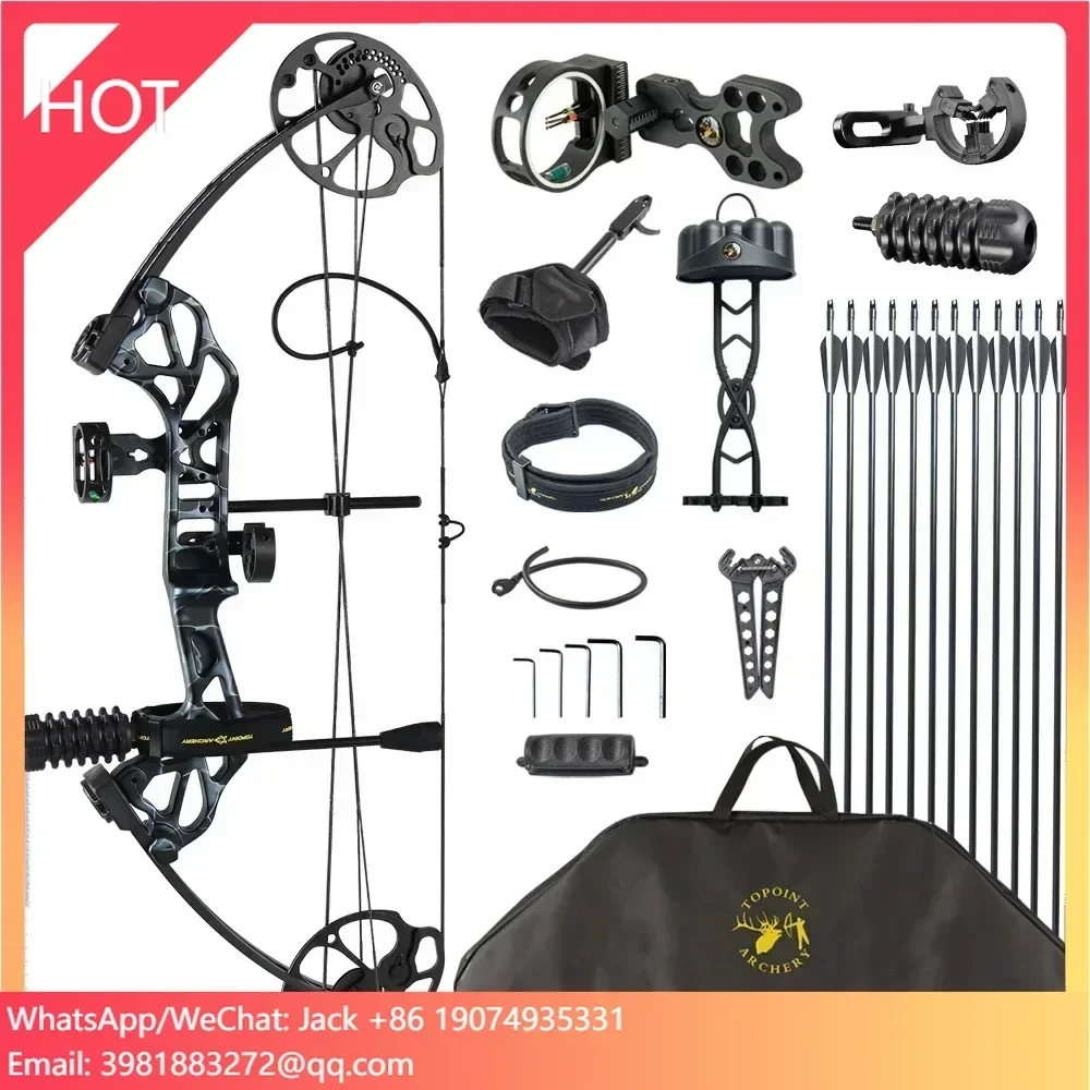 

TOPOINT Starting 28 Basic Pack Hunting Compound Bow & Intermediate Archers Archery Equipment with All Accessories Kit