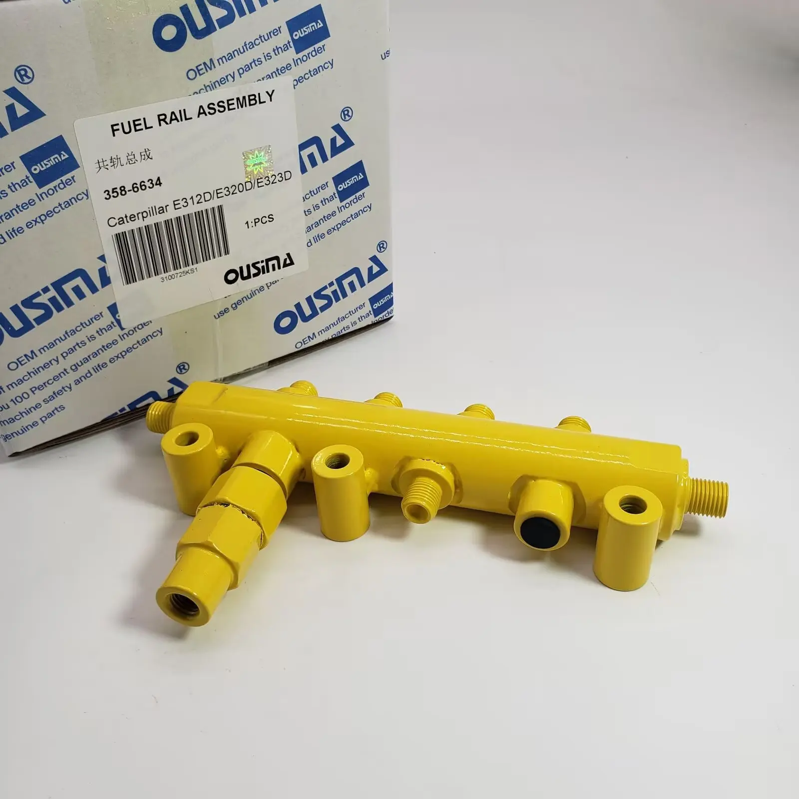 OUSIMA Construction Machinery Parts 358-6634 Fuel Rail Assembly for    E312D/E320D/E323D