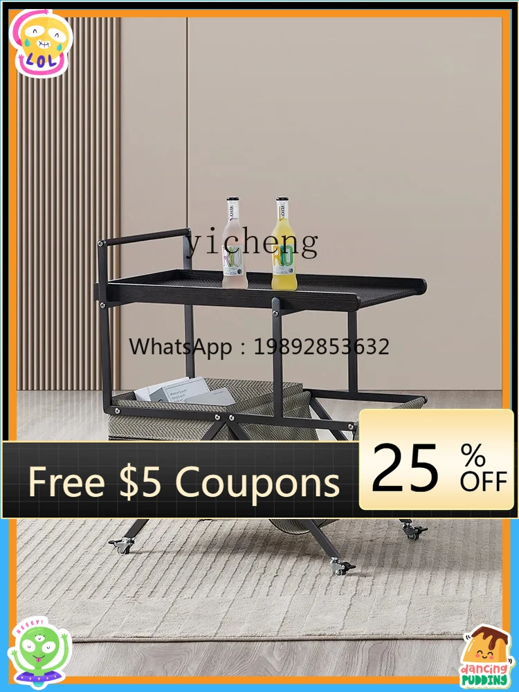 

AB trolley sofa side several household mobile pulley shelves