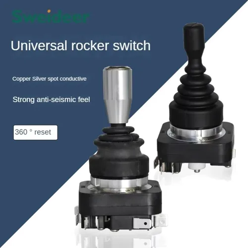 Interruptor basculante de palanca monopalanca Industrial de reinicio automático momentáneo de 8 vías interruptor de Control cruzado de Joystick de enganche 4 direcciones