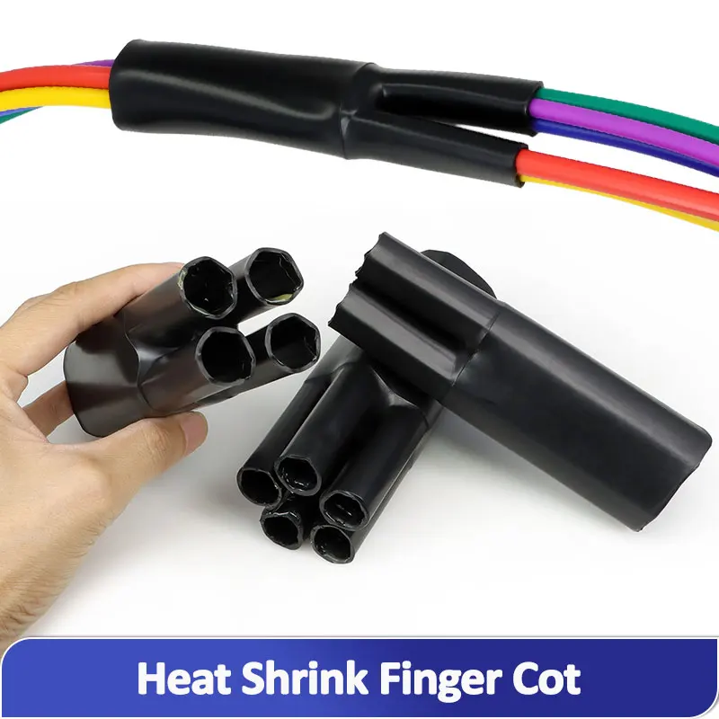 2:1 Heat Shrink Wrap Tube With Glue 2/3/4/5Cores Separate Branch Cable Splitter Insulation Sleeve Waterproof Sealing Protector