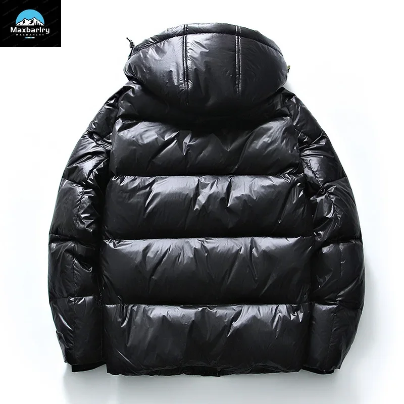 Winter Kapuzen Daunen jacke Herrenmode Schwarz gold Weiß Ente Daunen Warmer Mantel Südkorea Luxus kleidung Neue Herren Daunen jacke