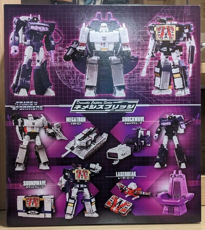 [In Stock] Transformed Toy Classic Scene Series Decepticon Retribution Bridge Megatron Sonic Shockwave Set 3C