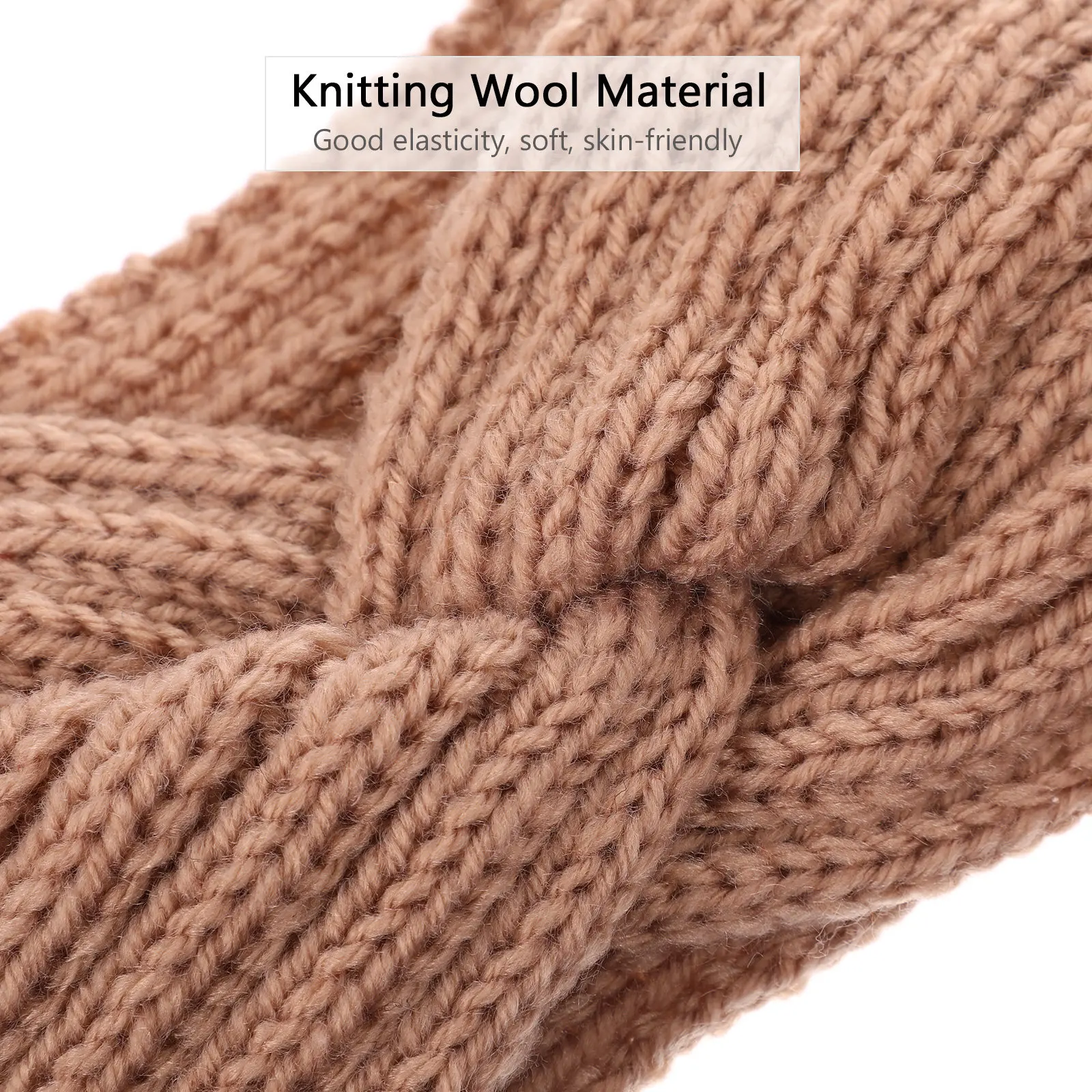 

5 шт. вязаных шерстяных повязок на голову, грелок для ушей, зимние вязаные повязки для женщин, теплые вязаные крючком повязки для волос, подходят для повседневного ношения