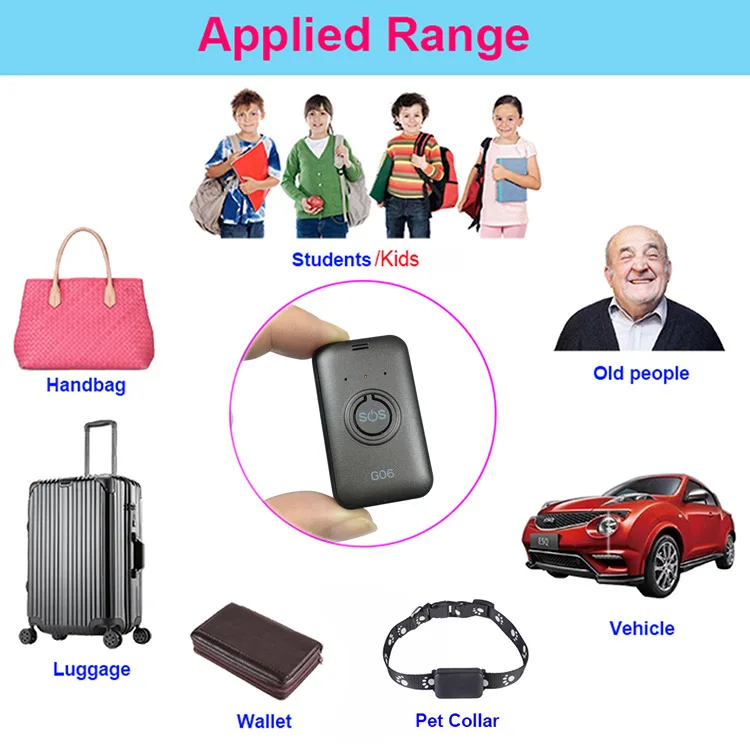 CD G06 GPS Real Time Positioning Anti Lost Device Security Locator Elderly Children SOS