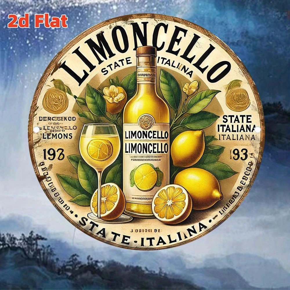 20 cm 1 Stück 2D Retro Ländliches Bauernhaus Natur-Iemon-Thema Italienisches Sprichwort Holzscheibe Möbel Wanddekoration Geburtstagsgeschenk – Detail 12