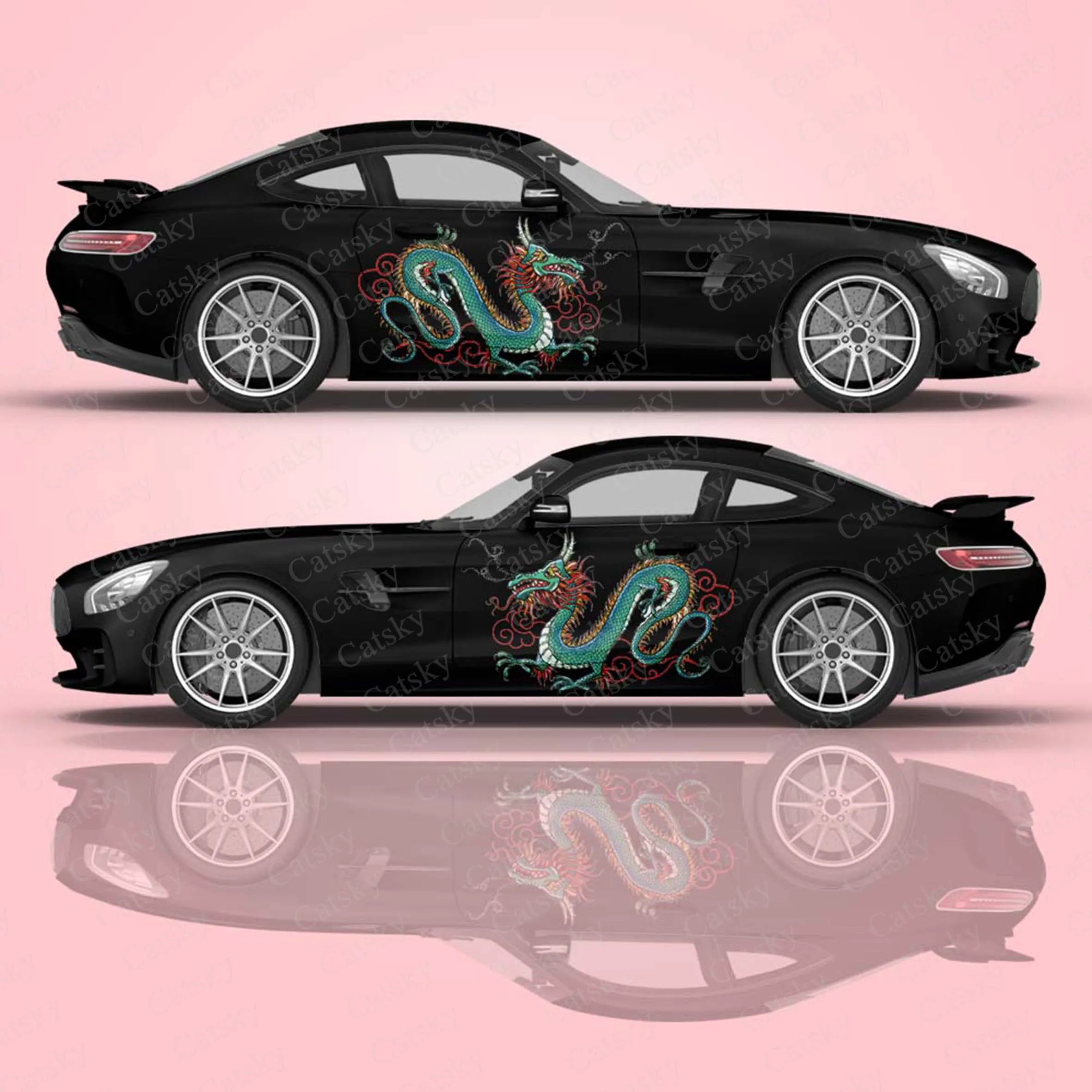 

Dragon Totem 2pcs/Set Car Sticker for Universal Large Car Sticker for Univers, Car Stickers on The Left and Right Sidesal