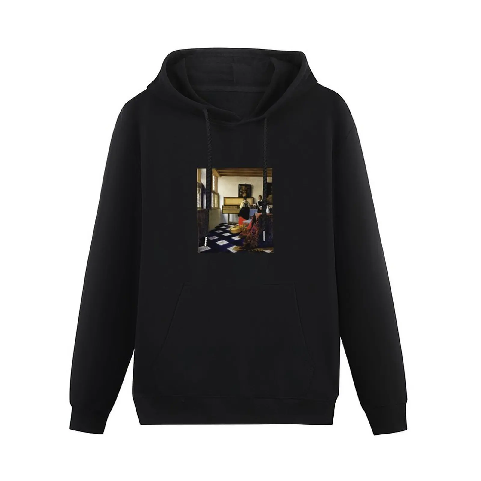 The Music Lesson (Vermeer) Pullover Hoodie japanese style autumn men wear hoodie man