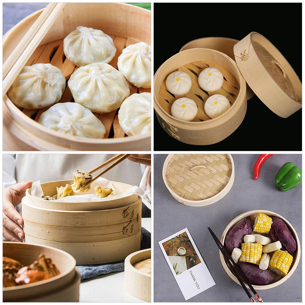 Hair Steamer Kitchen Accessory Household Bamboo Food Dumpling Convenient Practical Bun Basket