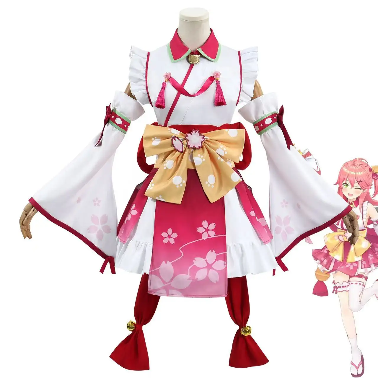 

Virtual anchor cos sakura witch sexy kimono style anime role-playing cosplay costume