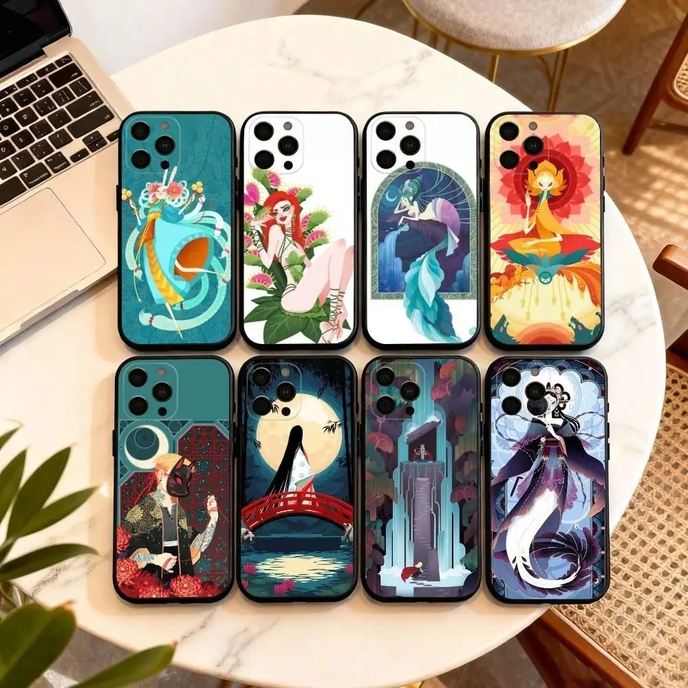 

Y-YoshiI Y-Yoshitani Phone Case For iPhone 17,16,15,14,13,12,11 Plus,Pro Max,XS,Soft Silicone Black Cover