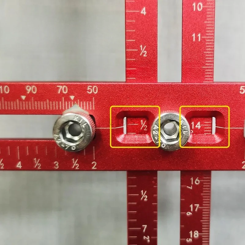 Imagem -05 - Precisão Gaveta Lidar com Perfuração Locator Carpintaria Porta do Armário Instalar Guia de Broca Ferramenta de Montagem Gabarito de Montagem Ajustável