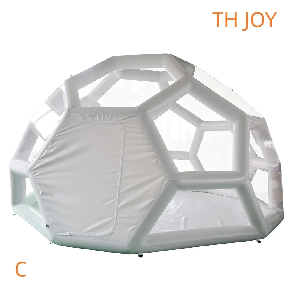 Bateau aérien rapide à porte, tente gonflable extérieure ciel étoilé, maison à bulles, tente de Camping Portable en PVC à vendre