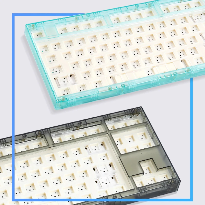 Transition Lite Keyboard Kit Custom Hands on Set 87layout  PC VIA Hot-swap RGB Single Mode Wired Mechanical Keyboard Accessories