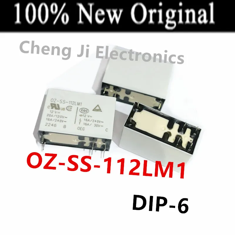 10PCS/Lot OZ-SS-112LM1 、OZ-SS-124LM1 、OZ-SS-112L1 、OZ-SS-124L 、OZ-SS-112L DIP-6 New original power relay