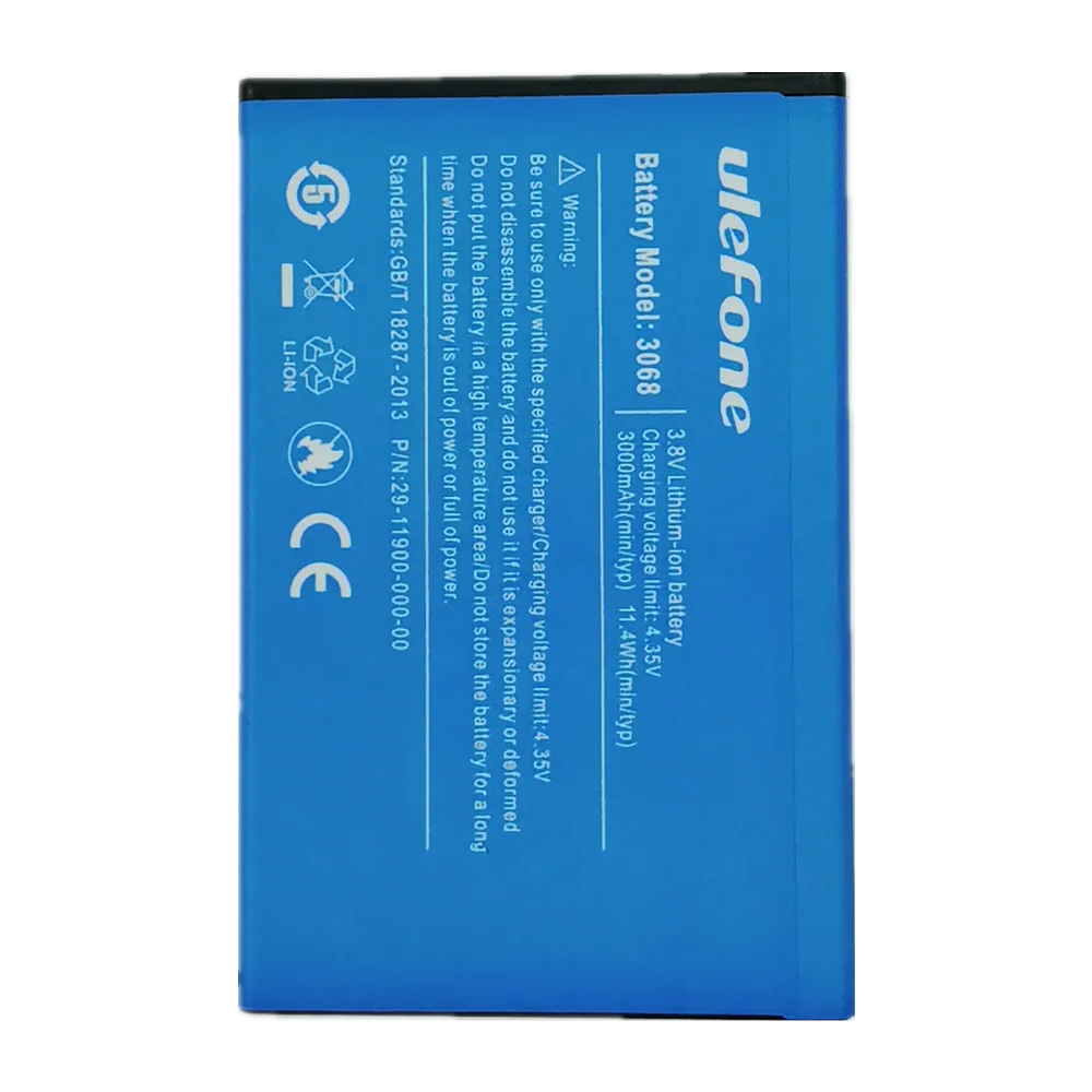 New 3000mAh 100% Original Battery For Ulefone S1 S 1 Phone Battery Bateria In Stock + Tracking Number