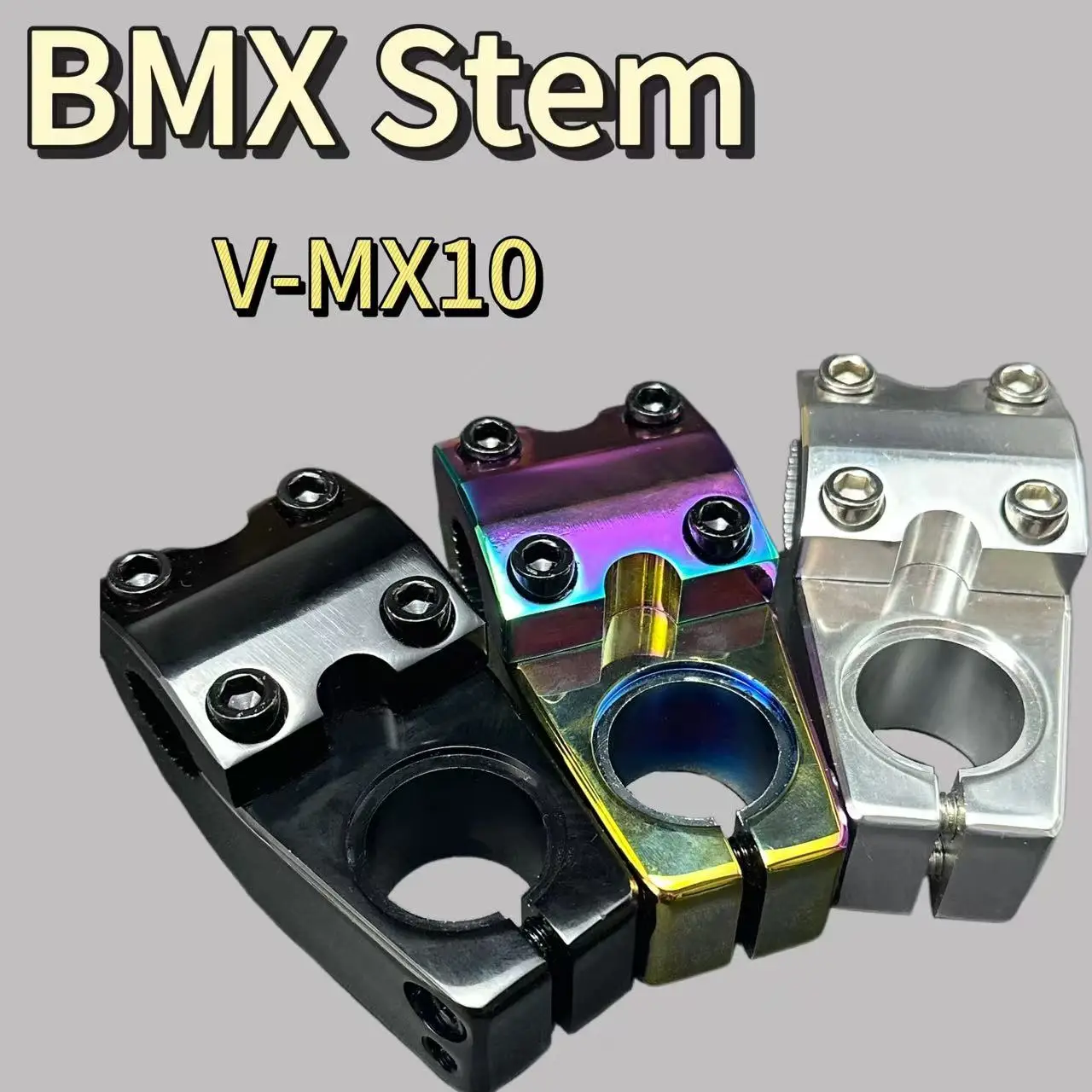 

Bicycle Stem for BMX Bike Aluminum Alloy 22.2mm 28.6mm 50mm MX10 Black/Silver/Oilsi Fixed Gear Bike Accessories bicycle parts