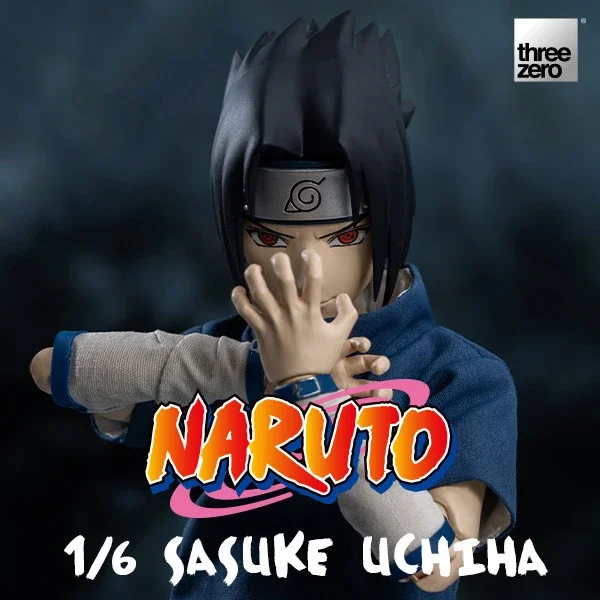 En Stock NARUTO Uchiha Sasuke Threezero FigZero 1/6 PVC 25,3 CM Original Anime figura de acción modelo colección juguetes en caja regalos