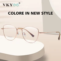 VICKY-gafas de lectura ultraligeras de titanio puro para mujer, anteojos de lectura con bloqueo de luz azul, con prescripción personalizada, PZ-90275 para miopía