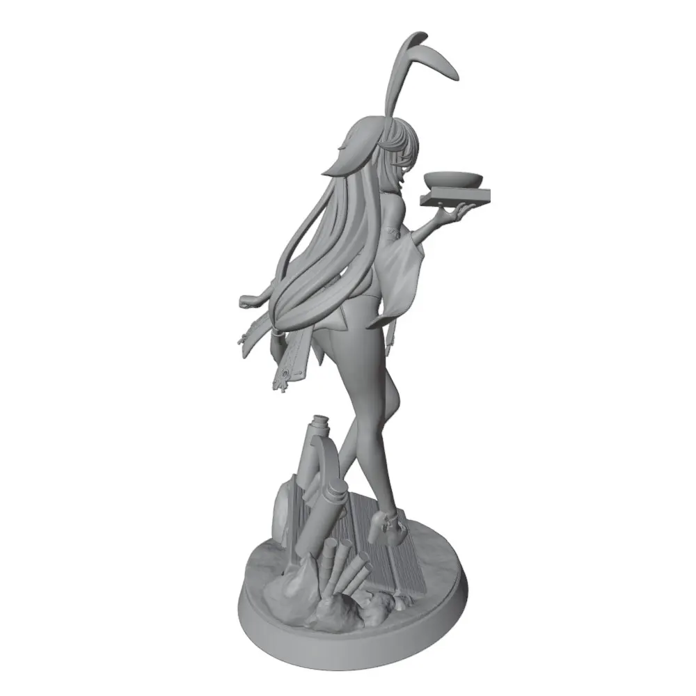 Miniatura GK de personaje anime – Figura escala 1/24 sin pintar - imagen 3