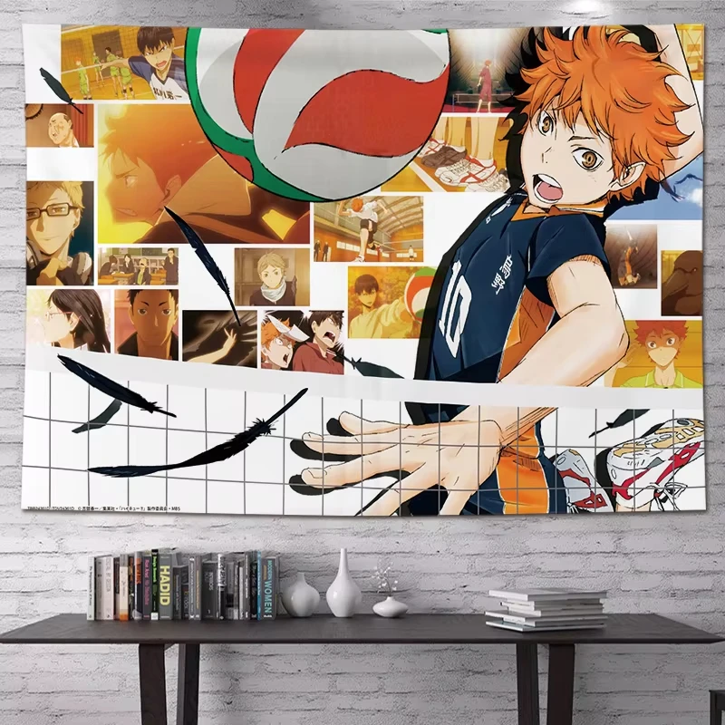 Official Haikyuu!! Tapestry, Volleyball Anime Background for Fans Room Support Decor Gift