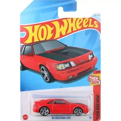 2024K Original Hot Wheels Car 84 Ford Mustang SVO Toy for Boys Scale 1/64 Diecast Vehicle Alloy Model Then and Now Birthday Gift