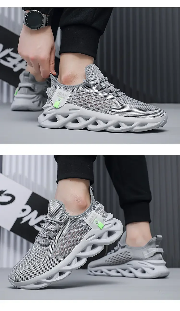 Sommer Herren Sport-Laufschuhe Schwarze Jogging-Sneaker Freizeitschuhe Outdoor Atmungsaktives Mesh Damen Leichte Stoßdämpfung Übergrößen – Detail 6