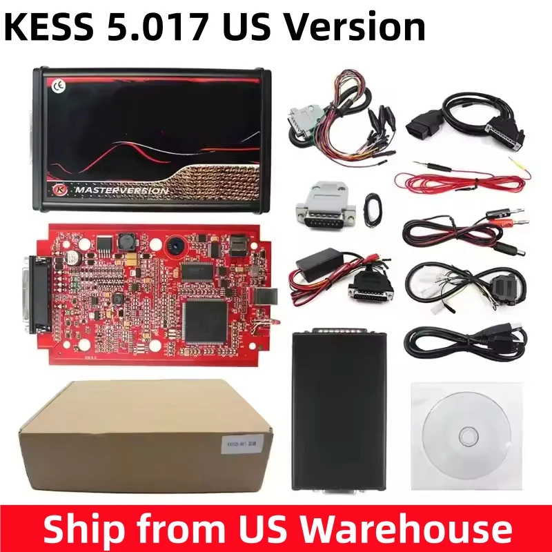 KESS 5.017 US Version ECU Chip Tuning Tool, US Plug, Ship from US Warehouse, KESS V2 Master OBD2 Car Programmer