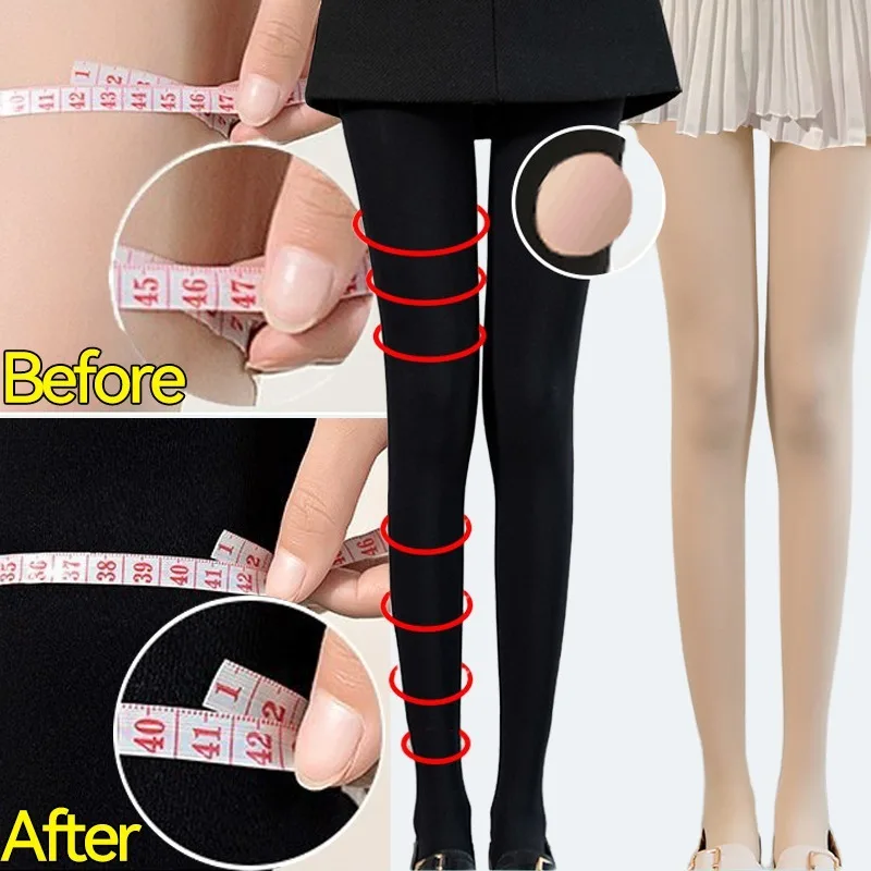 Sexy Slimming Leg Pantyhose Women Tights Compression Stockings Sculpting Varicose Veins Fat Calorie Burn Leggings Shaping Stock