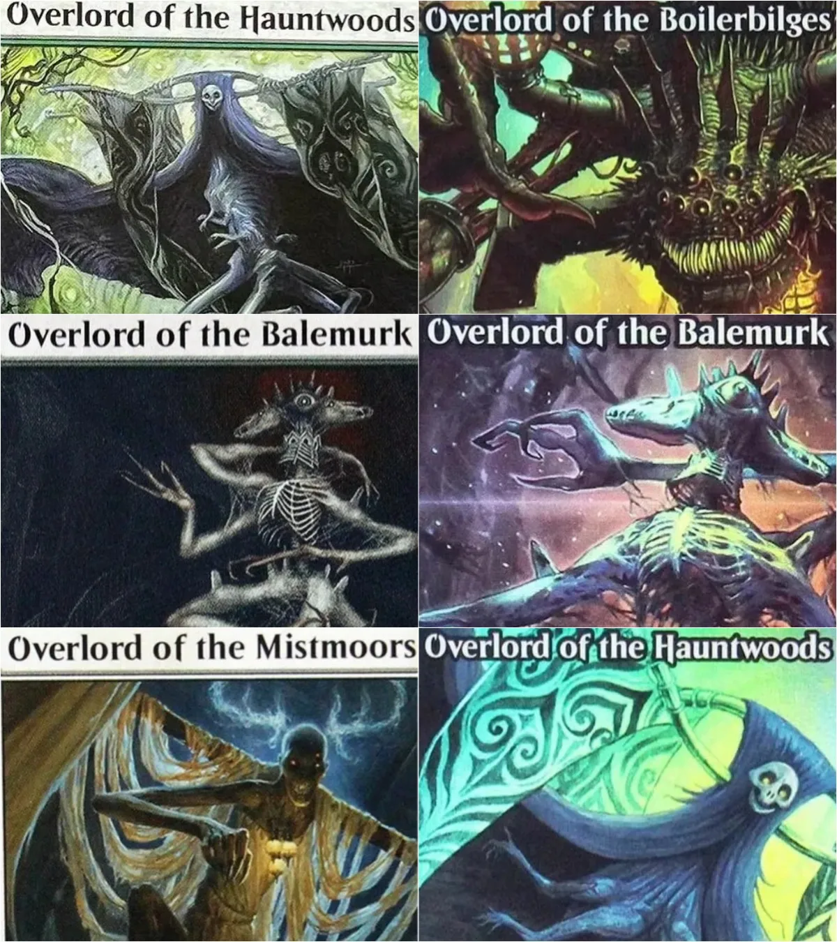 

"Overlord" Magical Proxies Cards Game Quality Proxy Balemurk Hauntwoods Board Playing Game Trading Cards Proxy