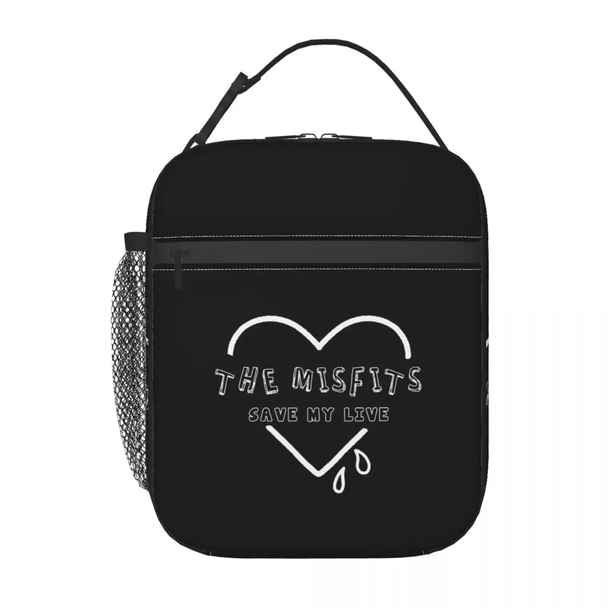 Heavy Metal Rock Misfits Skull Insulated Lunch Bags for Camping Travel Save My Soul Waterproof Thermal Cooler Bento Box