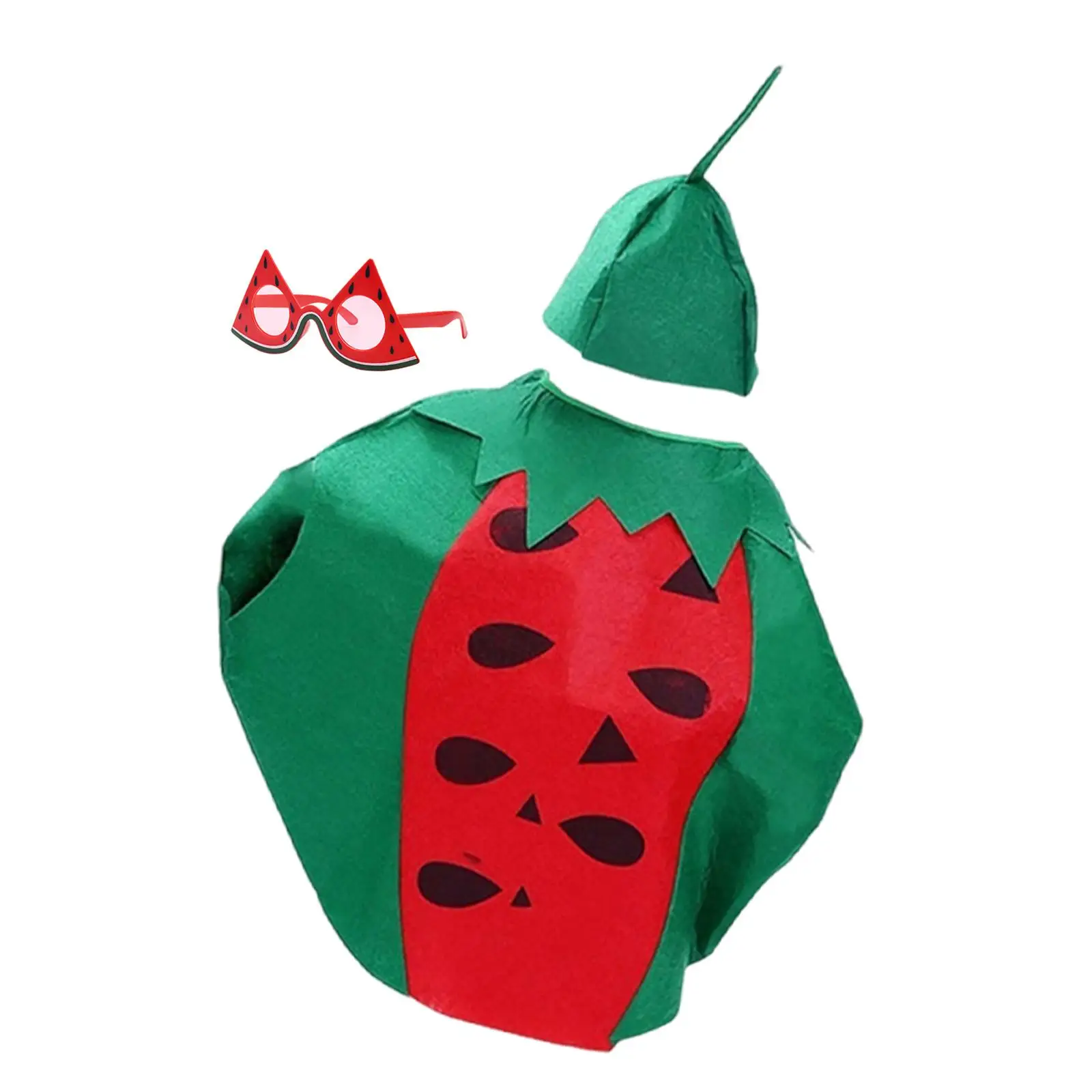 

Adult Watermelon Costume Novelty Lightweight Fruit Costume for Stage Performance