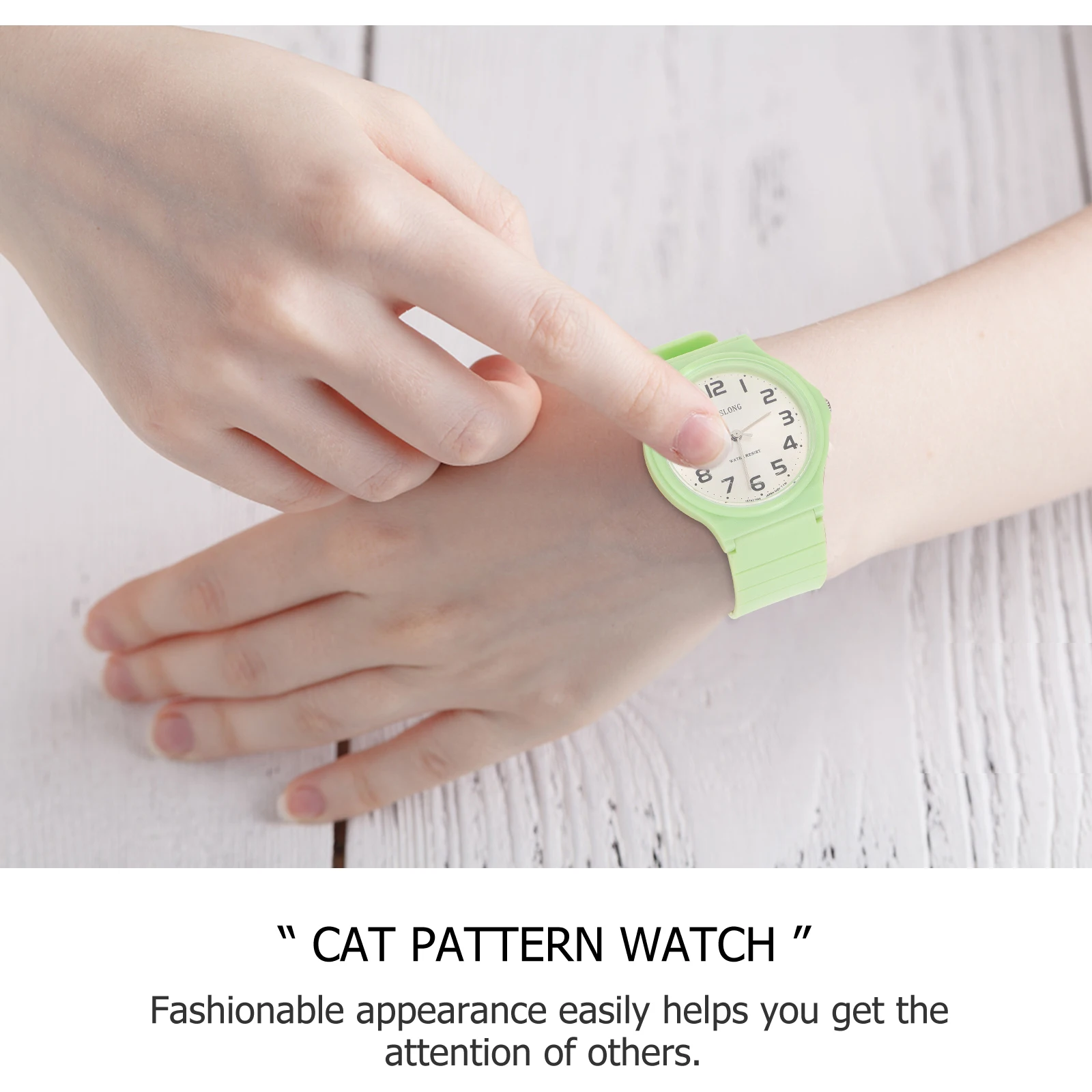 Watches for Waterproof Quartz Childrens Green Resistant Hand Student