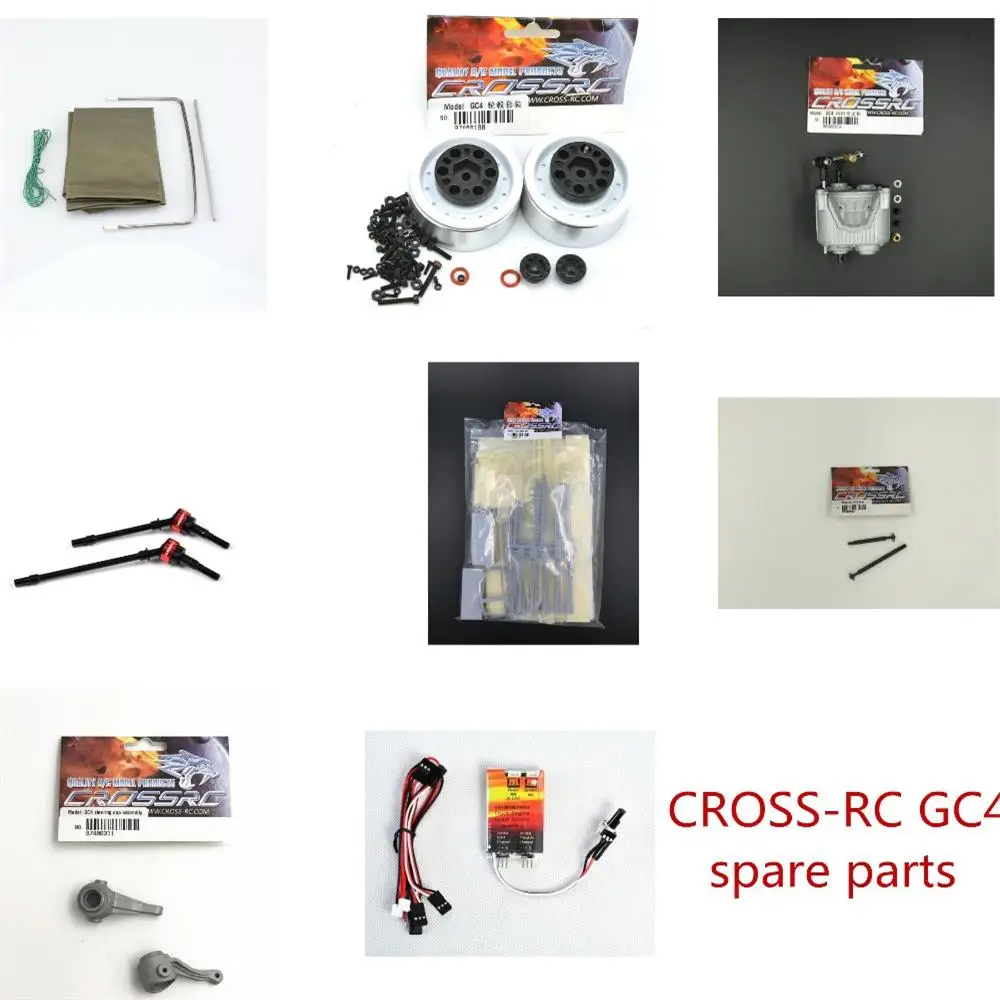 CROSS-RC GC4 1/10 RC truck spare parts Tent Engine sound 1.9 inch metal hub Two-speed gearbox Drive shaft Steering cup Dog bone