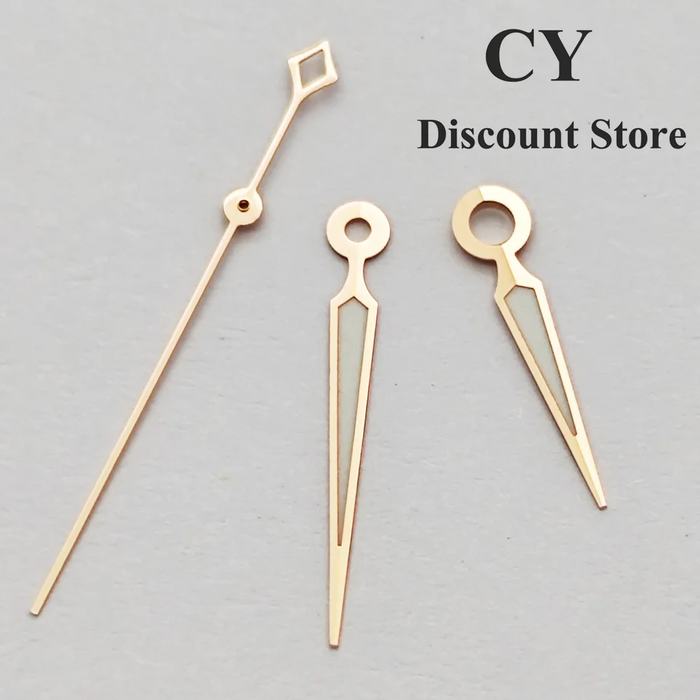 RICHUS NH39 ساعة الأيدي الذهب والفضة روز-الذهب ساعة الأيدي الأخضر مضيئة صالح NH39 ساعة يد تعمل بالحركة اكسسوارات أجزاء #4