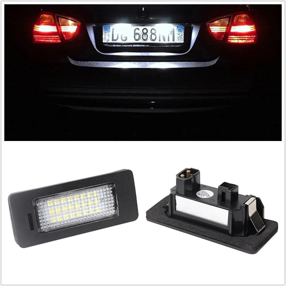 Fehlerfreie LED-Kennzeichenbeleuchtung für BMW F30 E92 E93 E46 E39 F10 E60 E61 E82 E88 E90 E91 X3 F25