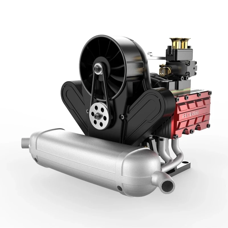 

Four-stroke horizontally opposed four-cylinder methanol engine parts version