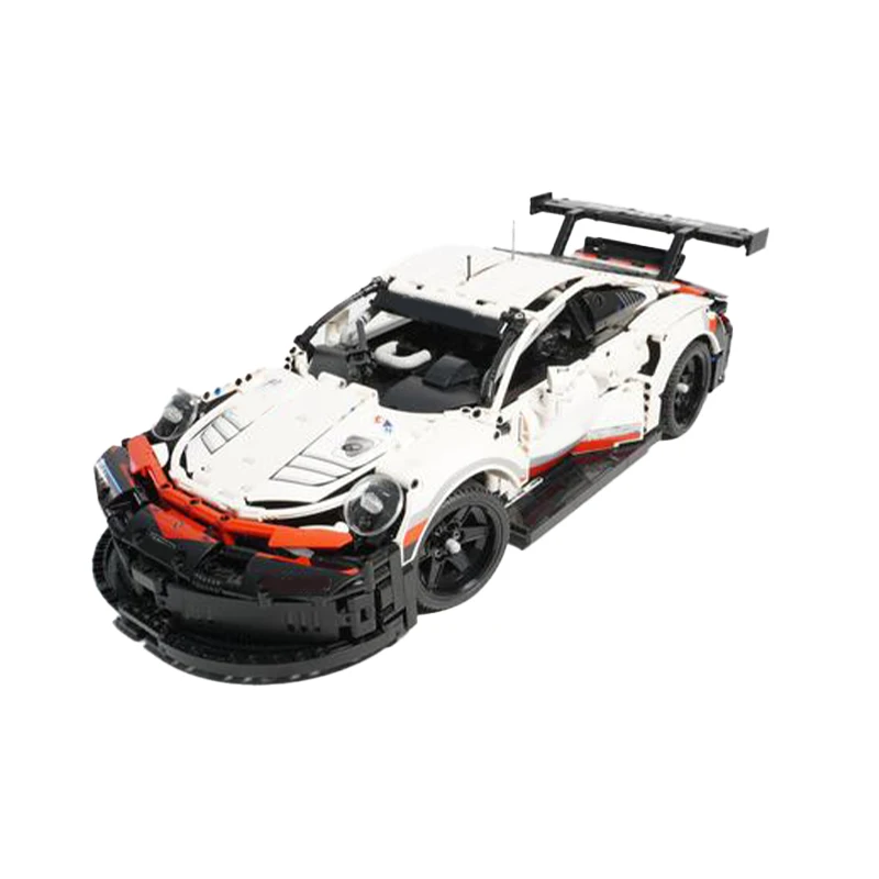 Moc Race Seires Witte 1:10 Schaal Bouwsteen Diy Modelcollectie Experts Technologie Bakstenen Speelgoed Kerstcadeaus Voor Jongens