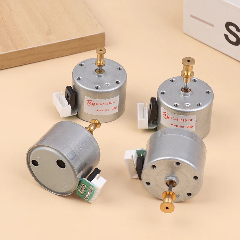EG530SD-3F DC5-12V 3速メタルターンテーブルモーター 33/45/78 RPM、25mm取り付け穴、レコードプレーヤー用スリーブ