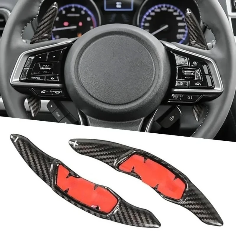 

For SUBARU BRZ Forester (SJ) Outback XV / XV Crosstrek Legacy Impreza Real Hard Dry Carbon Fiber Steering Wheel Paddle Extension