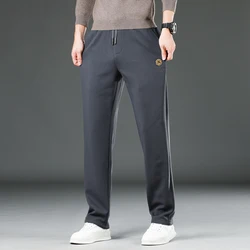 Men's Casual Pants Winter Fall Men's Warm Thick Imitation Cotton Pants Elastic Pocket Work Plus size pant suit  M-6XL  LY6067