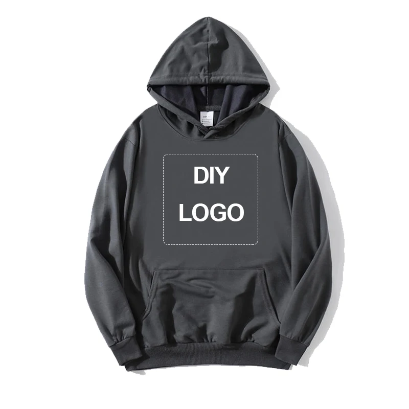 Spring Autumn Men New Casual Street Wear Sweatshirts Can Custom Printed Logo Photo Male/female Long Sleeve Pullover Hoodies