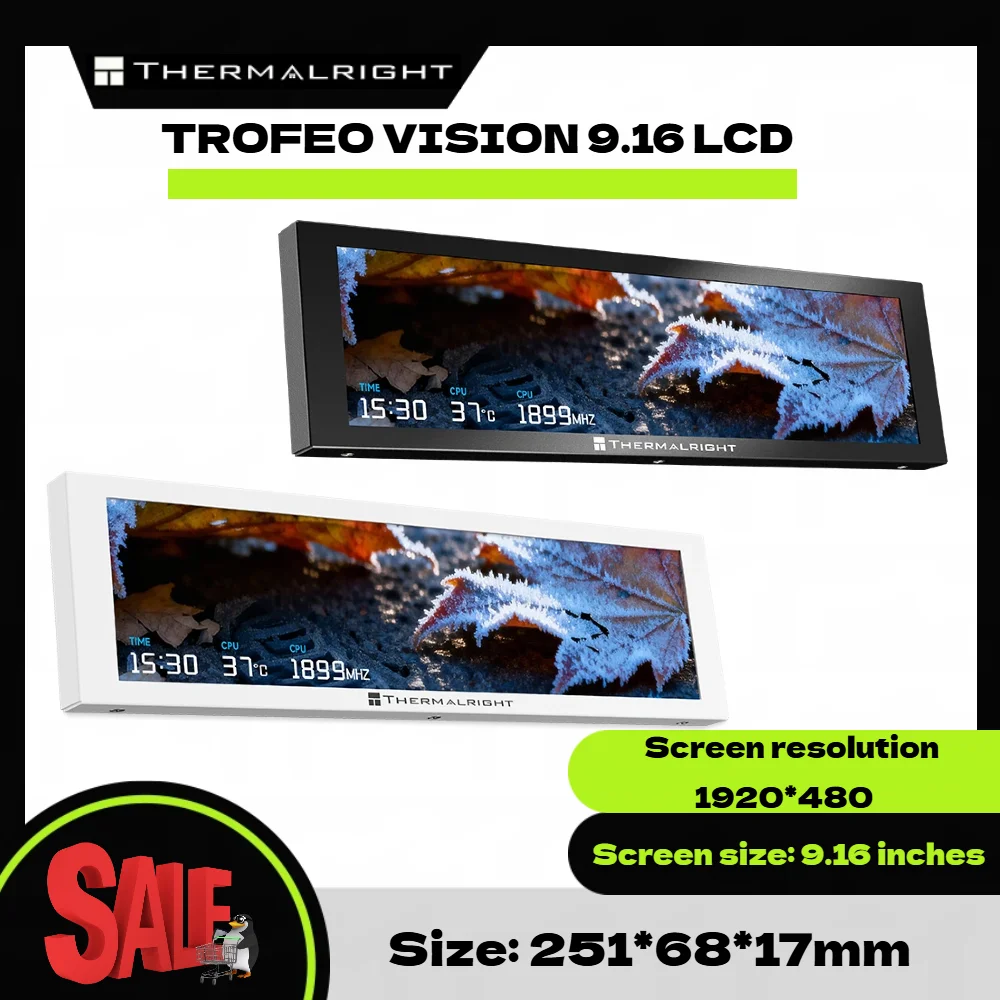 Thermalright TROFEO VISION LCD IPS Full-Color LCD Screen, 9.16
